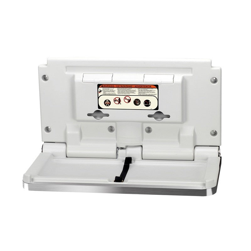 Safe Hands Horizontal Baby Changing Unit Brushed Stainless Steel